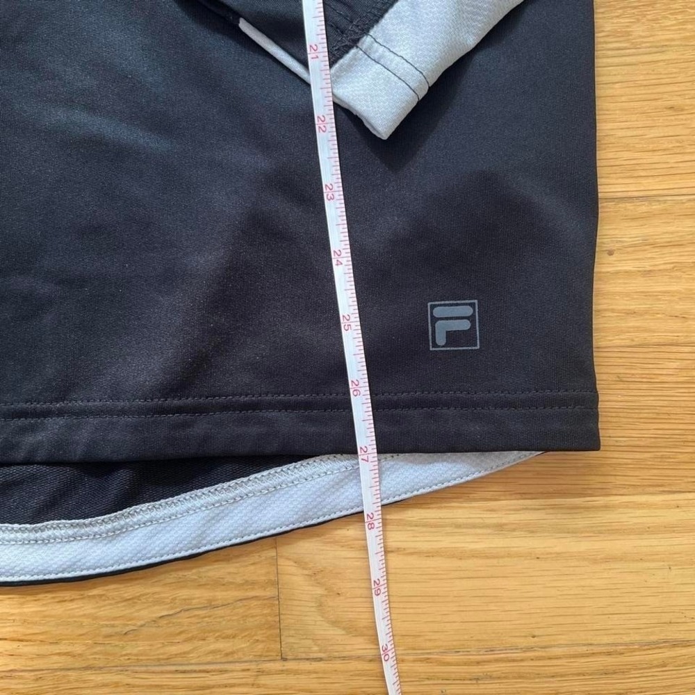 Fila black quarter zip sweatshirt, Men's Medium - Picture 4 of 6